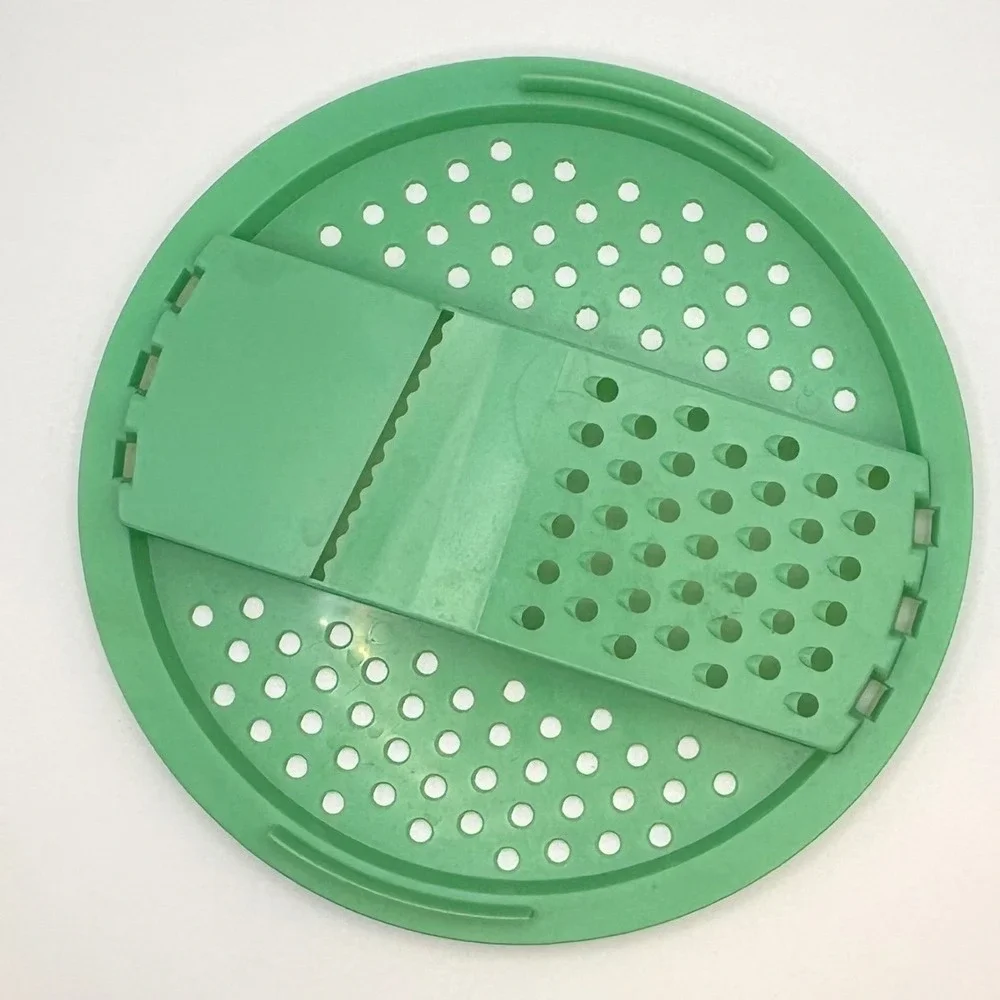 Vtg Tupperware Jadeite Green Cheese Grater Slicer Bowl Set 786 787 Cottagecore